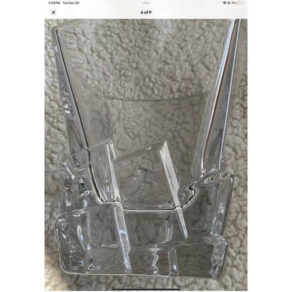 Cooko Crystal Iceberg Whiskey Glasses Bourbon/Scotch Tumblers Set of 2 New - Picture 6 of 9